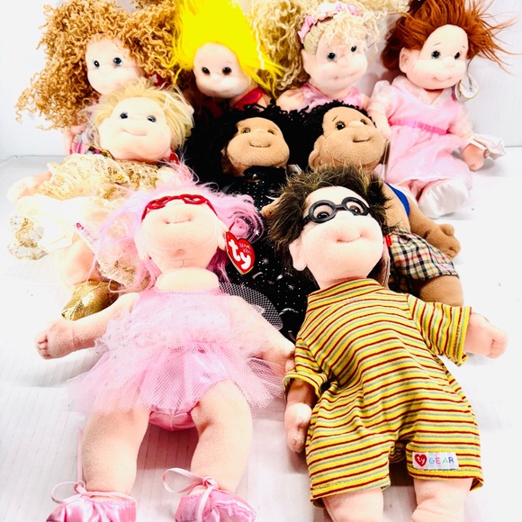 Ty Beanie Kids Dolls Lot Of 9 Mixed Girls & Boys With Tags Attached Vintage 90’s - Picture 1 of 6